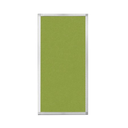 VERSARE Hush Panel Configurable Cubicle Partition 2' x 4' Lime Green Fabric 1850225